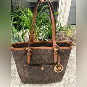 Michael Kors Dark Brown Tote Bag